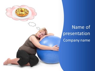 Woman Leisure Weight PowerPoint Template