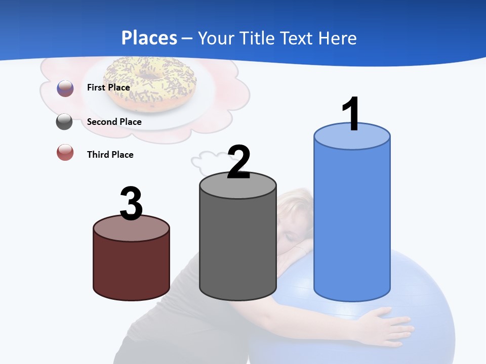 Woman Leisure Weight PowerPoint Template