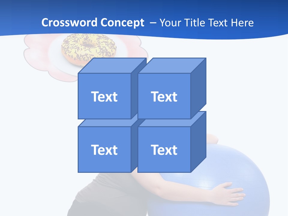 Woman Leisure Weight PowerPoint Template