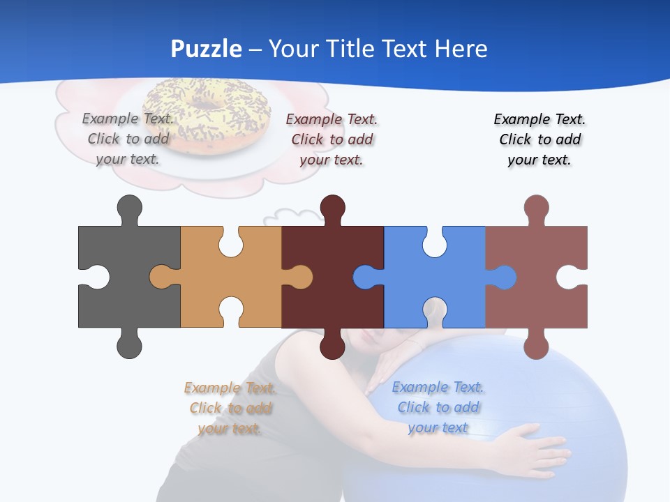 Woman Leisure Weight PowerPoint Template