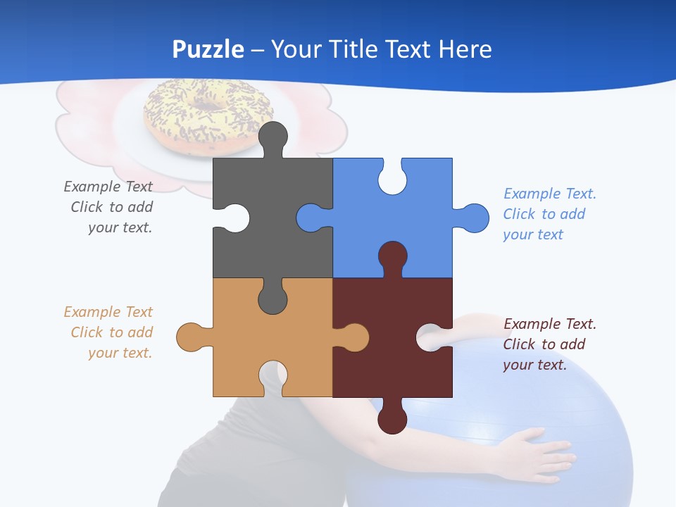 Woman Leisure Weight PowerPoint Template