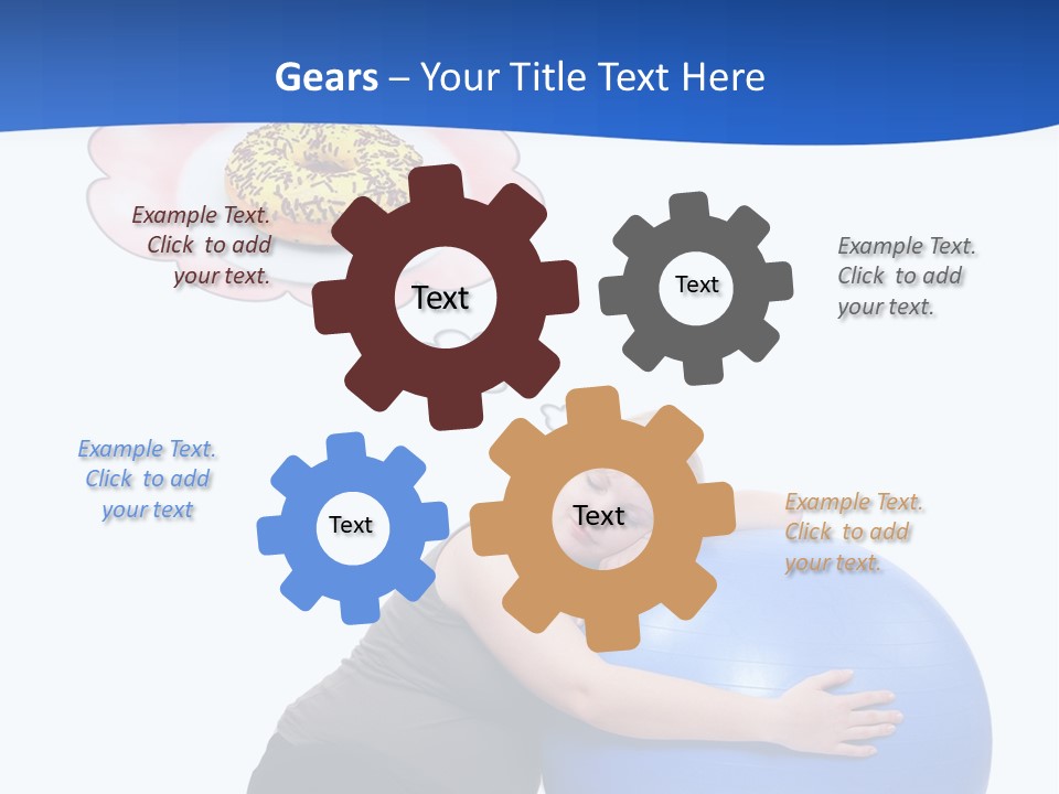 Woman Leisure Weight PowerPoint Template