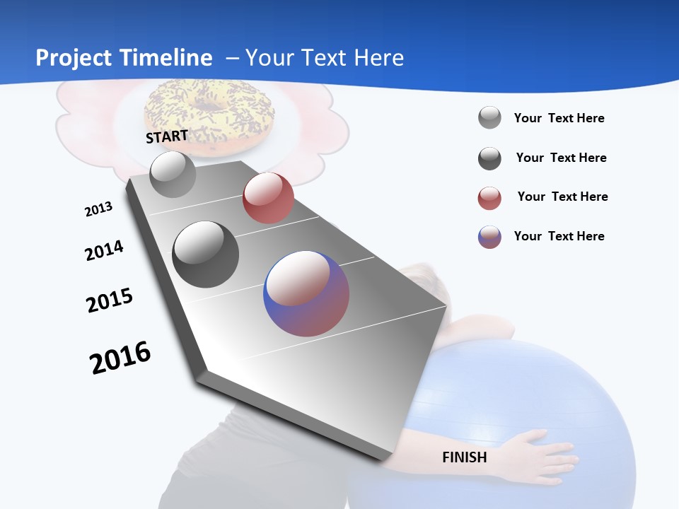Woman Leisure Weight PowerPoint Template
