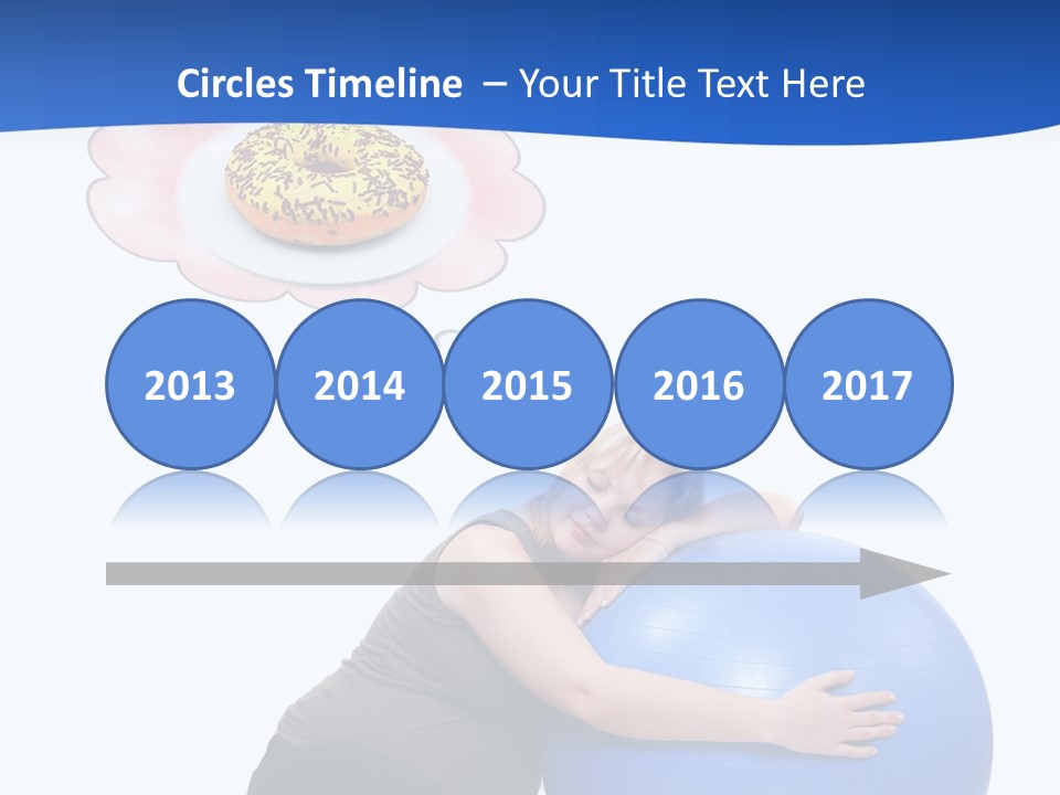 Woman Leisure Weight PowerPoint Template