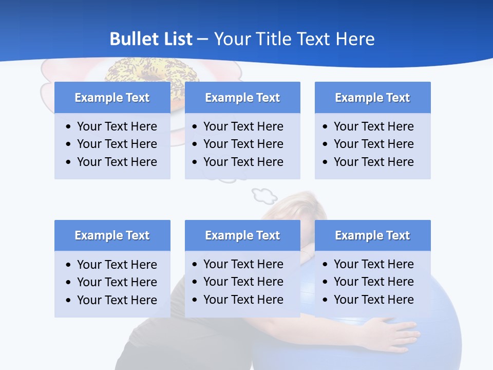 Woman Leisure Weight PowerPoint Template