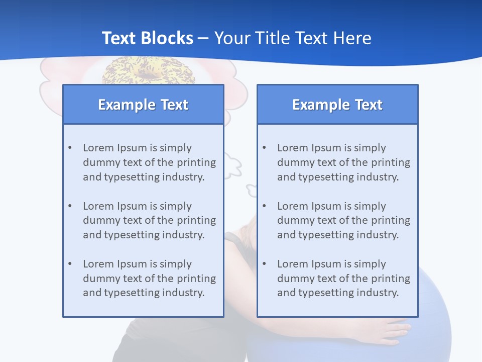 Woman Leisure Weight PowerPoint Template