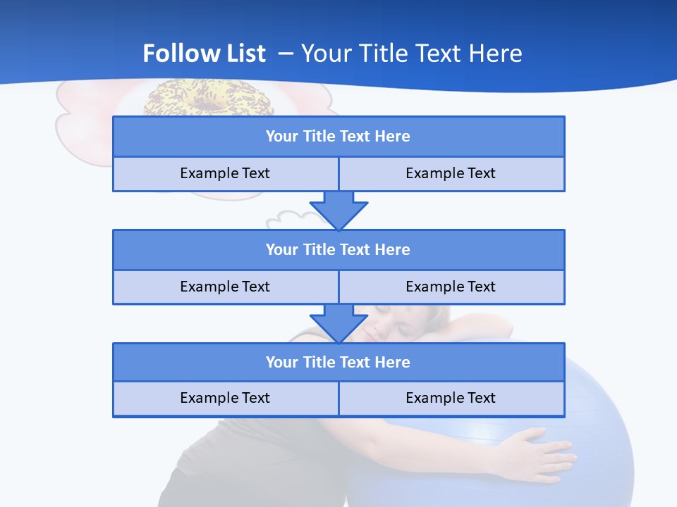 Woman Leisure Weight PowerPoint Template