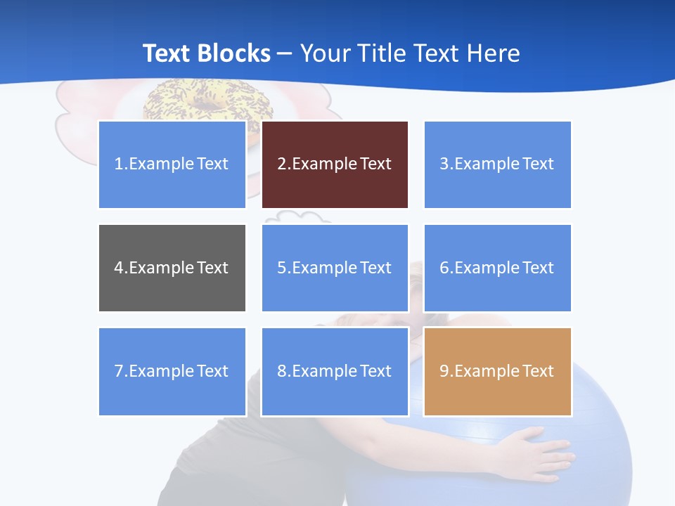 Woman Leisure Weight PowerPoint Template