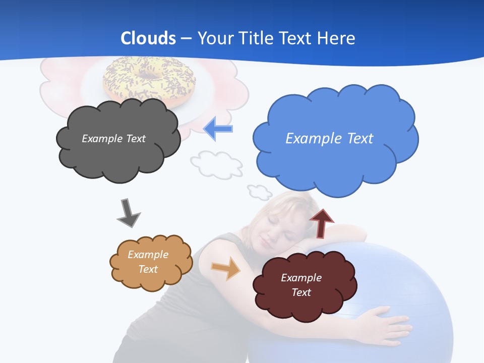 Woman Leisure Weight PowerPoint Template