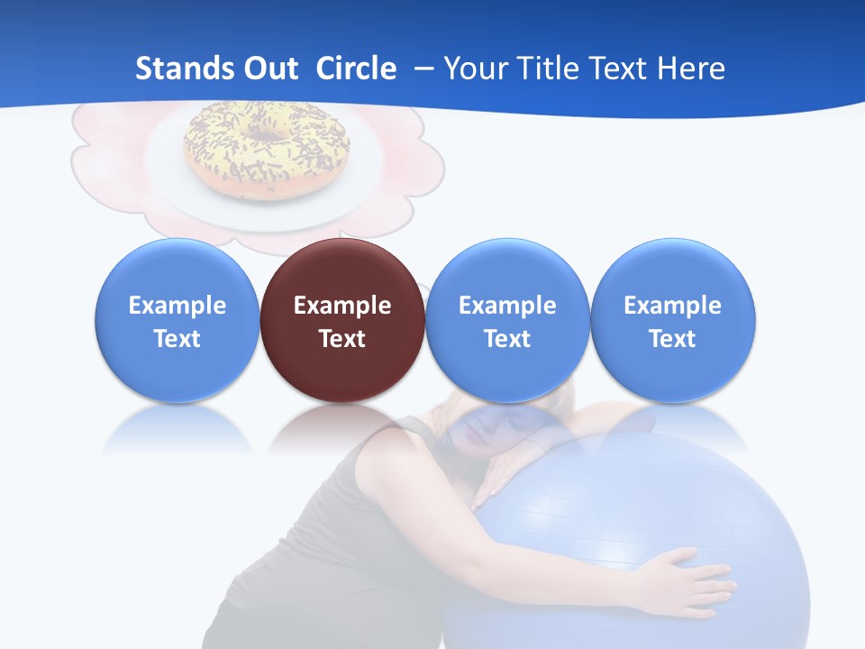 Woman Leisure Weight PowerPoint Template