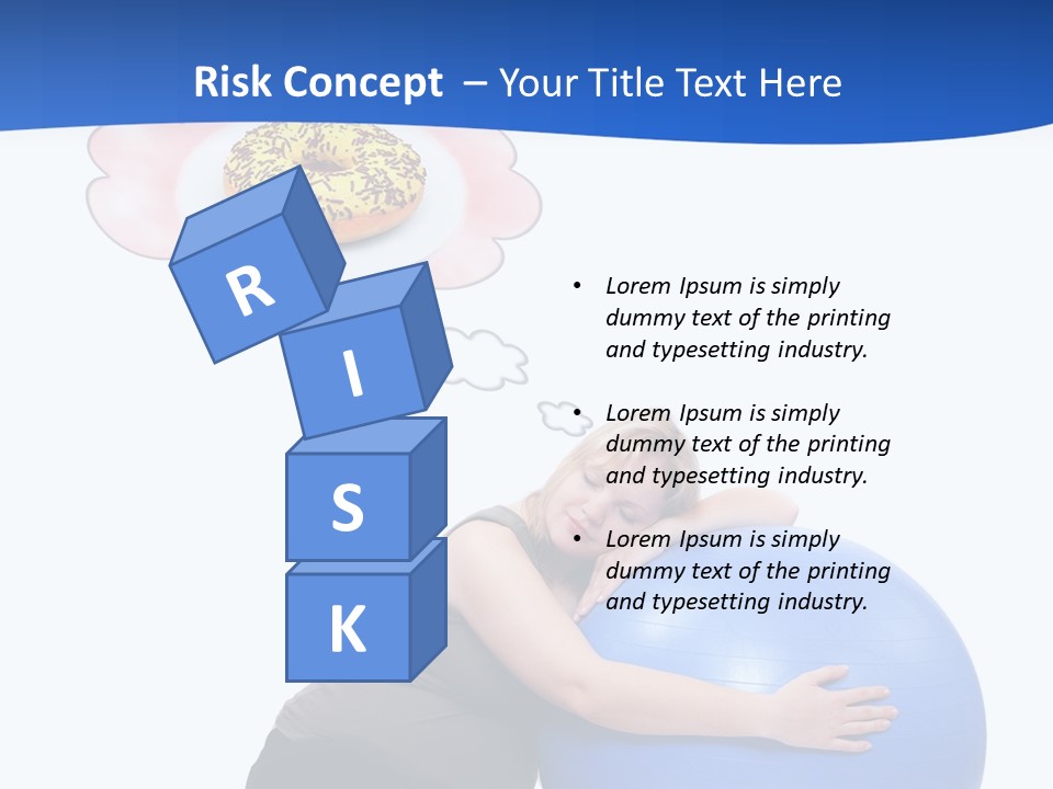 Woman Leisure Weight PowerPoint Template