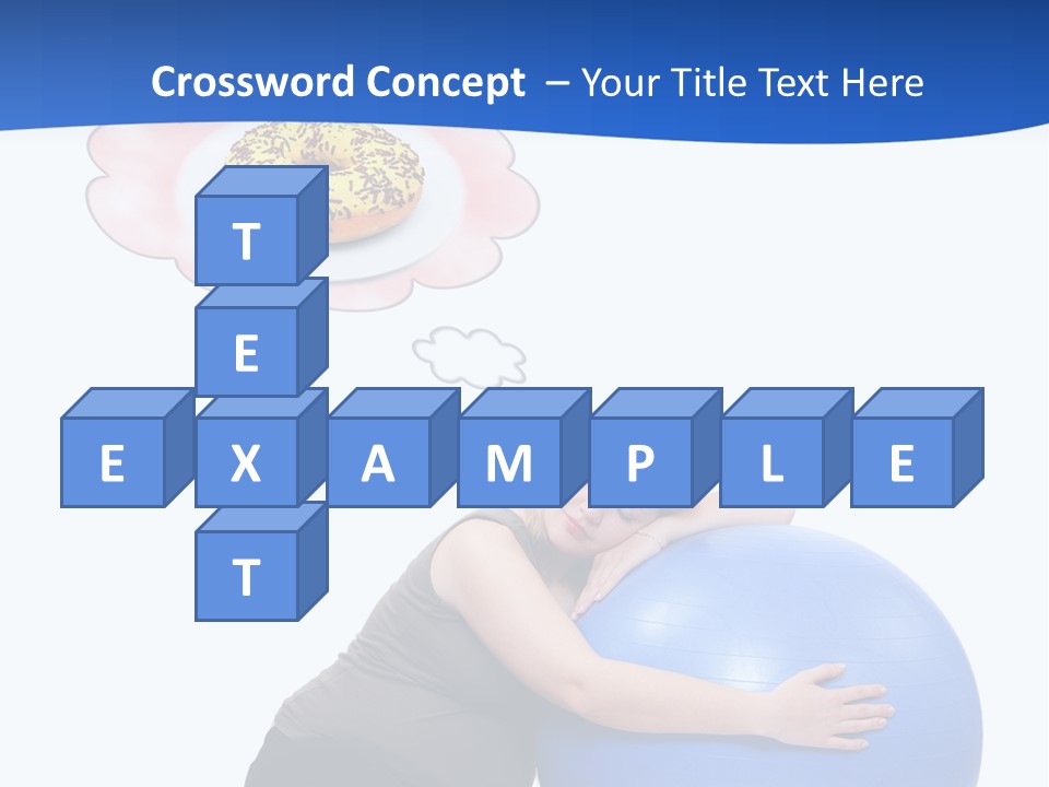 Woman Leisure Weight PowerPoint Template