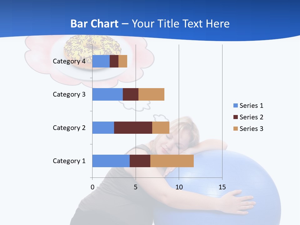 Woman Leisure Weight PowerPoint Template
