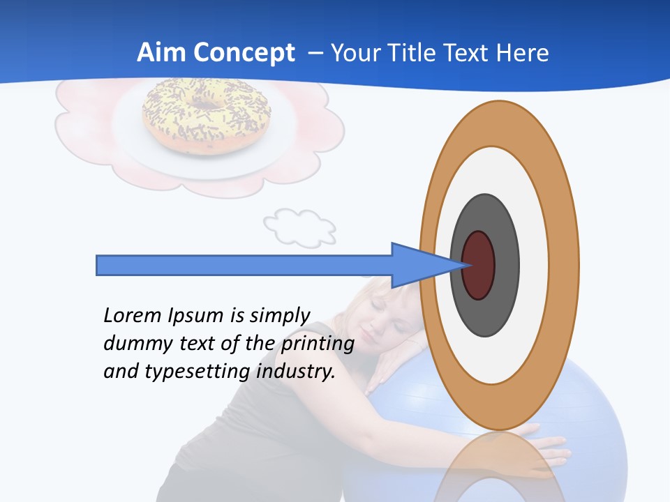 Woman Leisure Weight PowerPoint Template