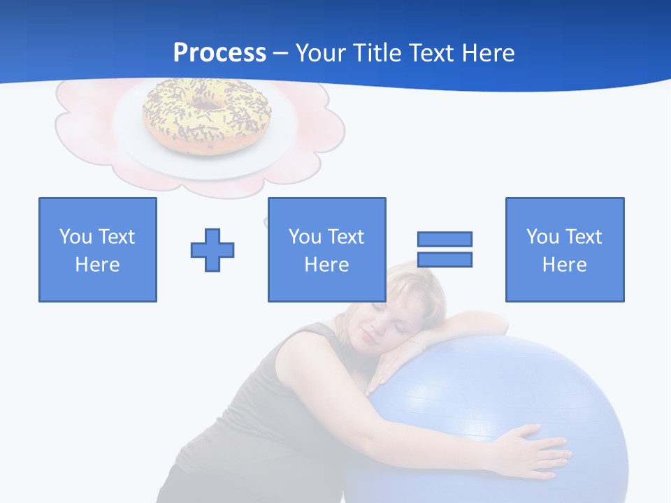 Woman Leisure Weight PowerPoint Template