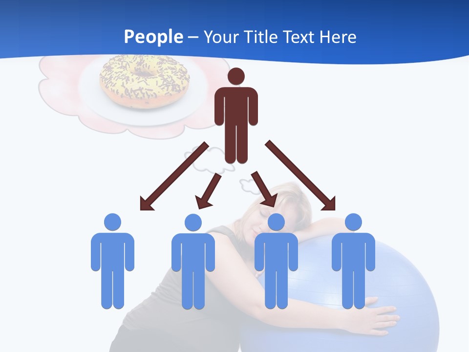 Woman Leisure Weight PowerPoint Template