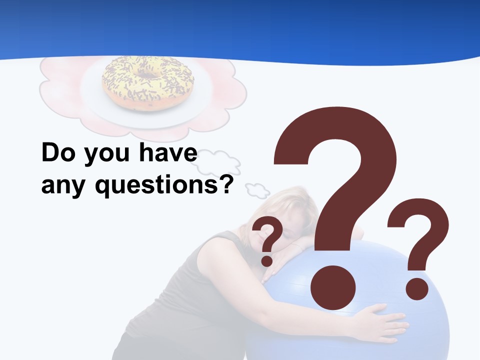 Woman Leisure Weight PowerPoint Template