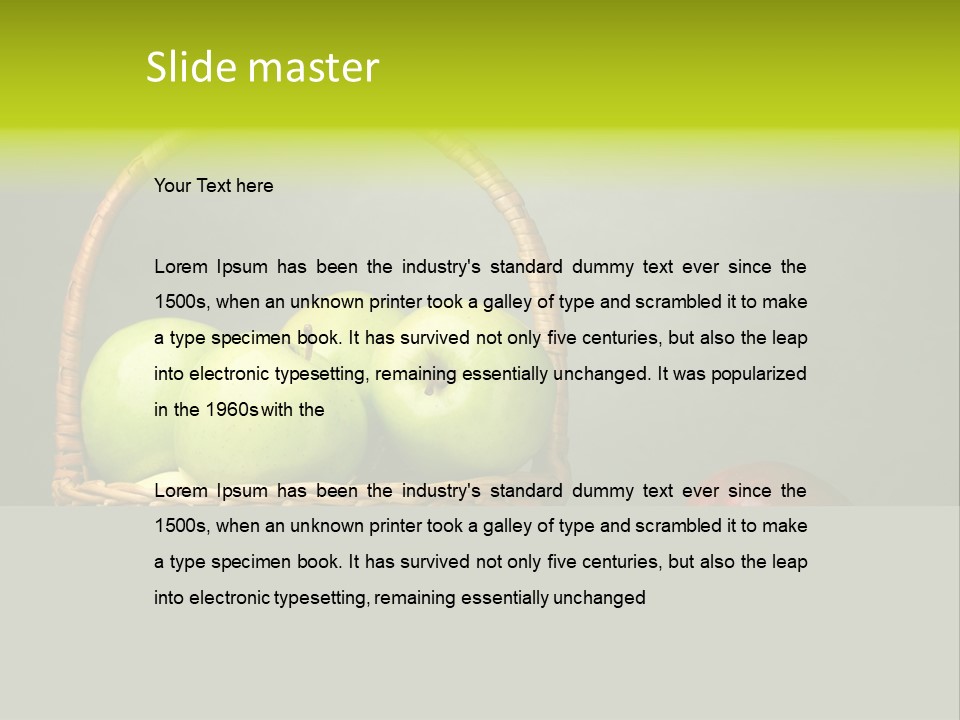 Vegetarian Pure Vitamin PowerPoint Template