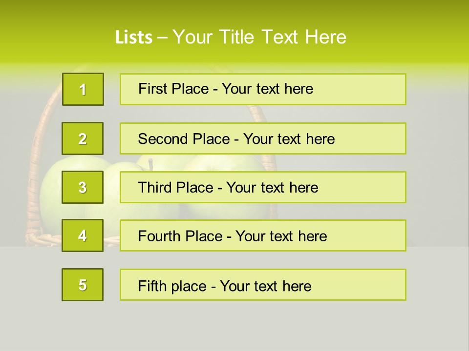 Vegetarian Pure Vitamin PowerPoint Template