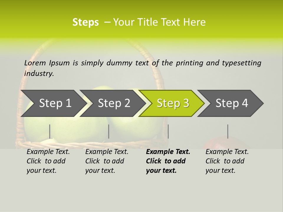 Vegetarian Pure Vitamin PowerPoint Template