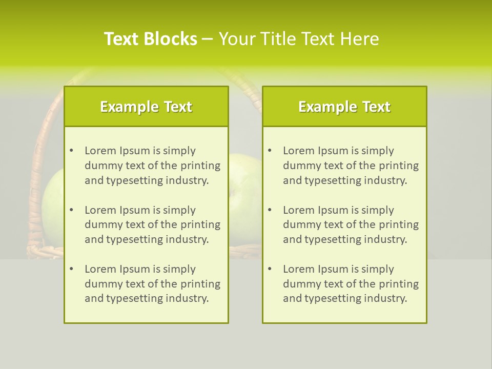 Vegetarian Pure Vitamin PowerPoint Template