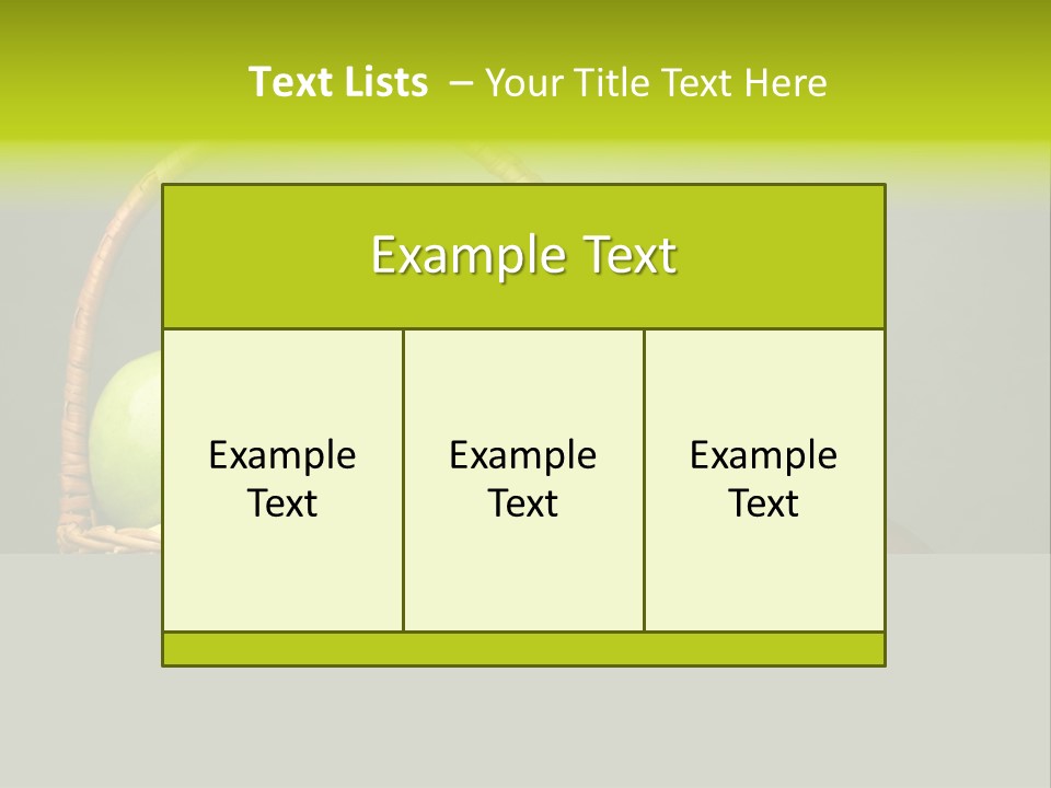 Vegetarian Pure Vitamin PowerPoint Template