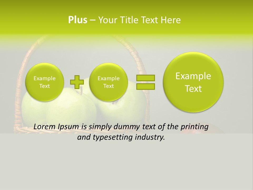 Vegetarian Pure Vitamin PowerPoint Template