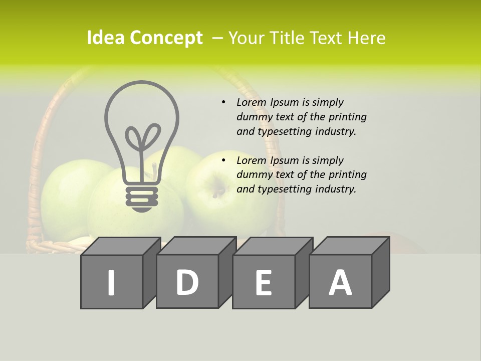 Vegetarian Pure Vitamin PowerPoint Template