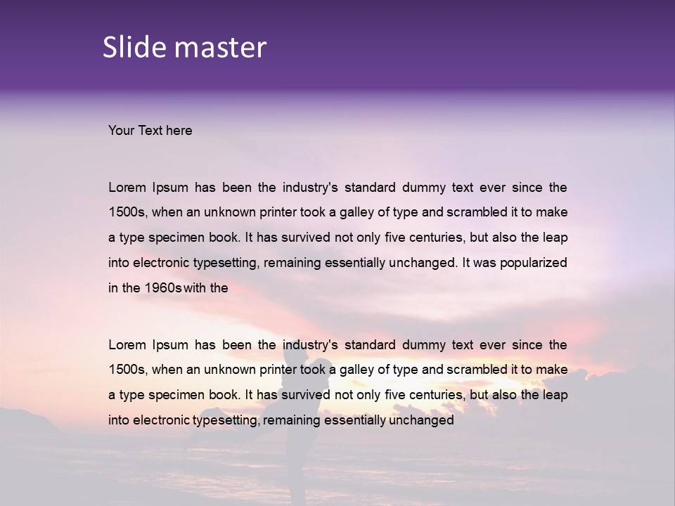 Couple Girl Summer PowerPoint Template