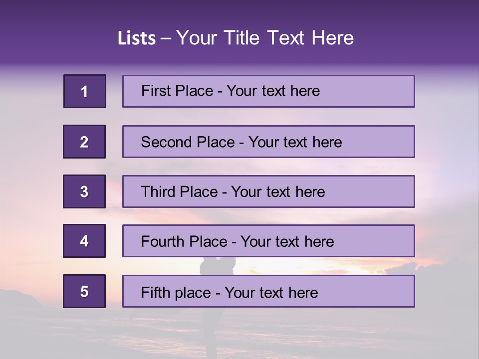 Couple Girl Summer PowerPoint Template