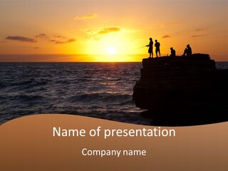 Outdoor Activities Group Landscape PowerPoint Template