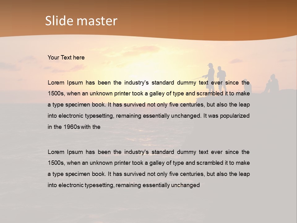 Outdoor Activities Group Landscape PowerPoint Template