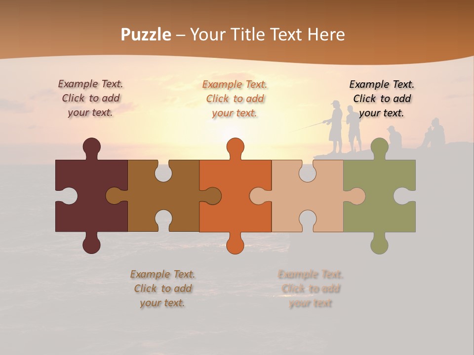 Outdoor Activities Group Landscape PowerPoint Template