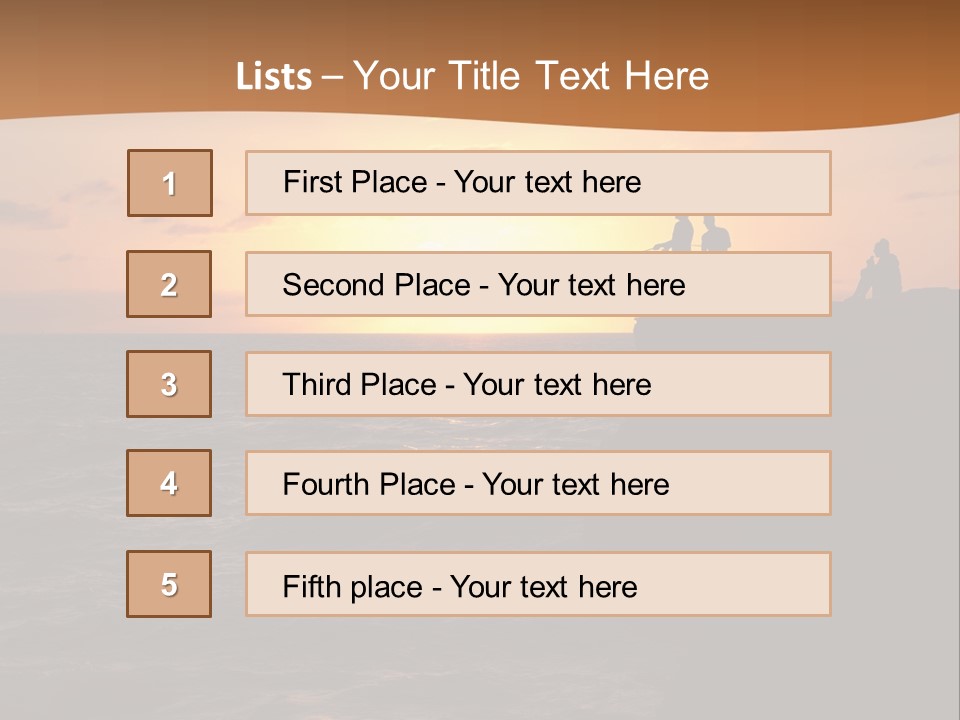 Outdoor Activities Group Landscape PowerPoint Template
