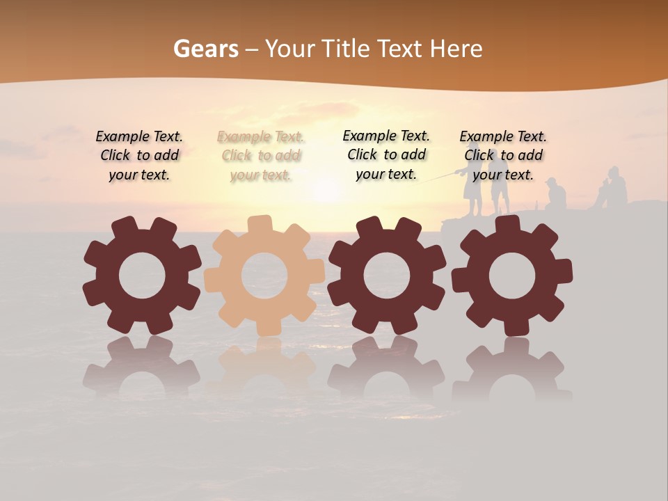 Outdoor Activities Group Landscape PowerPoint Template