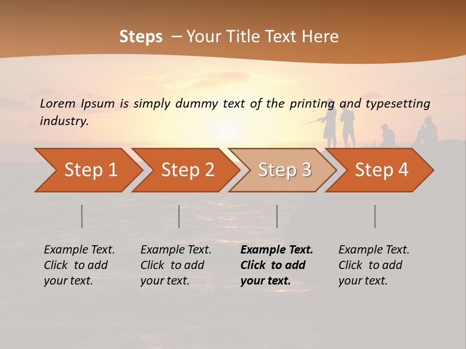 Outdoor Activities Group Landscape PowerPoint Template