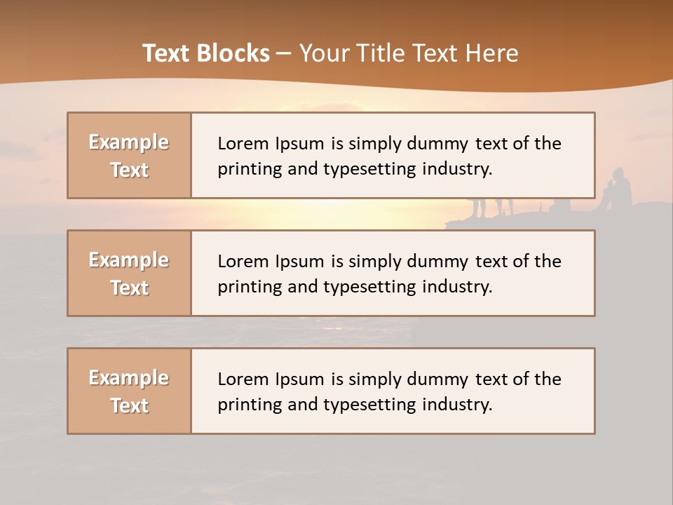 Outdoor Activities Group Landscape PowerPoint Template