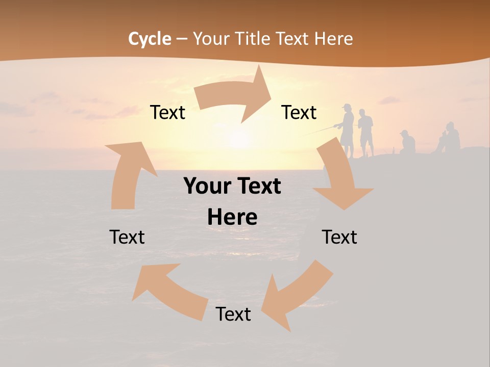 Outdoor Activities Group Landscape PowerPoint Template