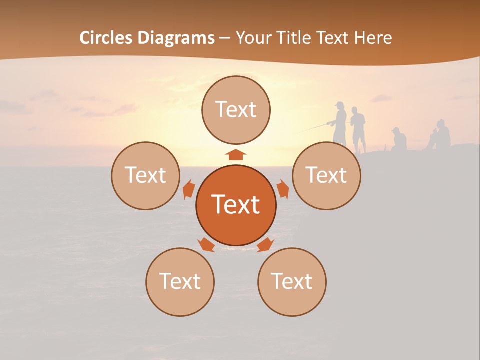 Outdoor Activities Group Landscape PowerPoint Template