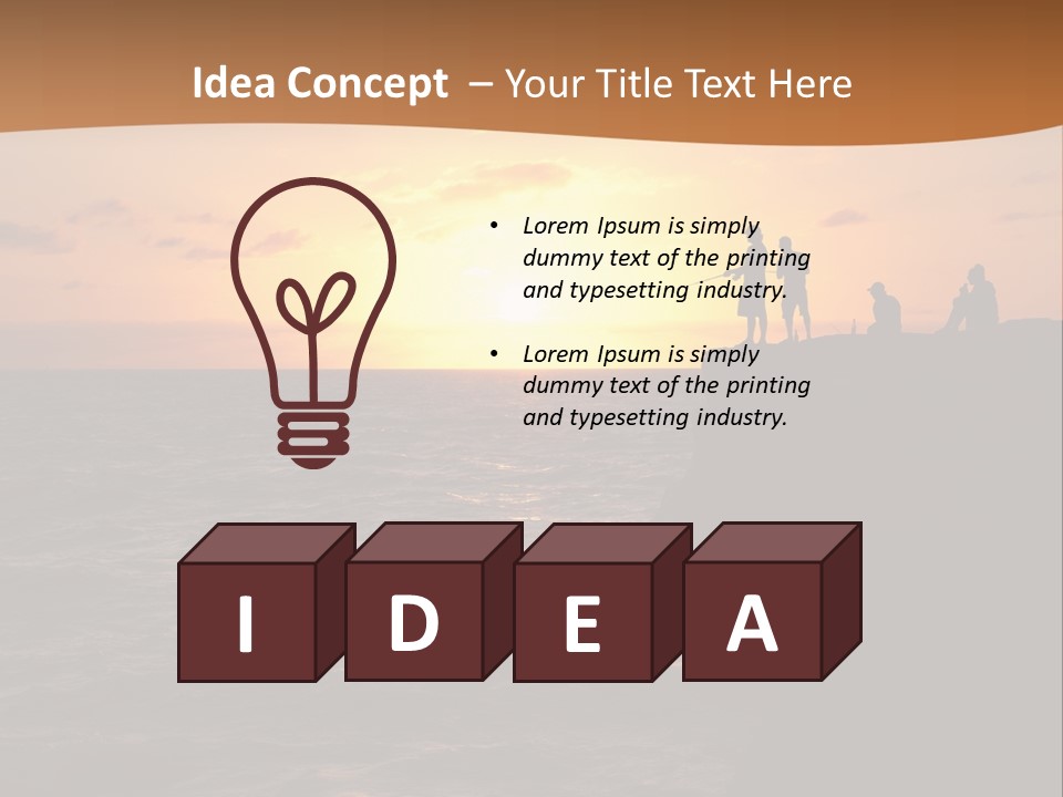 Outdoor Activities Group Landscape PowerPoint Template