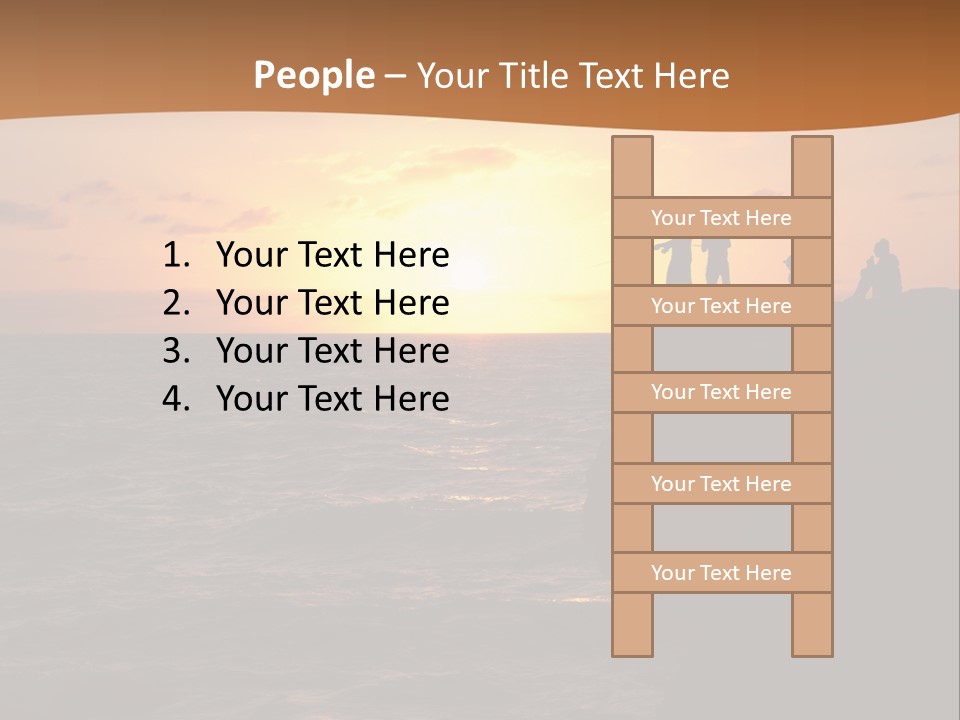 Outdoor Activities Group Landscape PowerPoint Template
