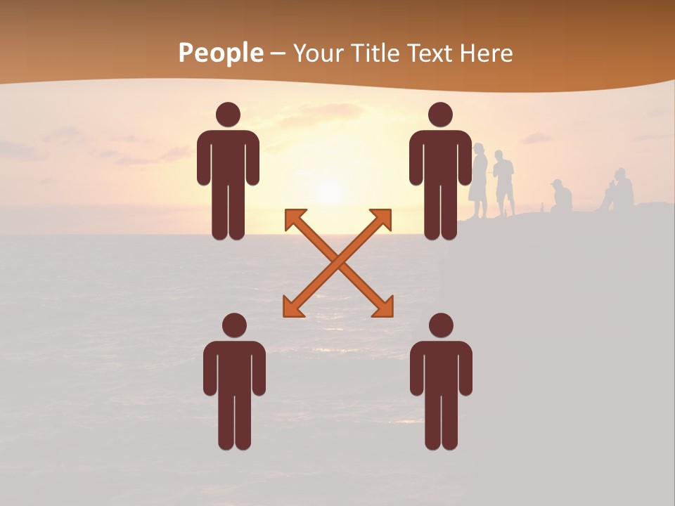 Outdoor Activities Group Landscape PowerPoint Template