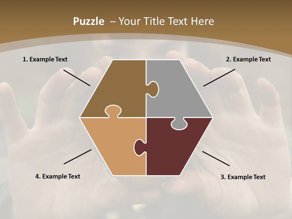 Heart Shape Potato Heart PowerPoint Template