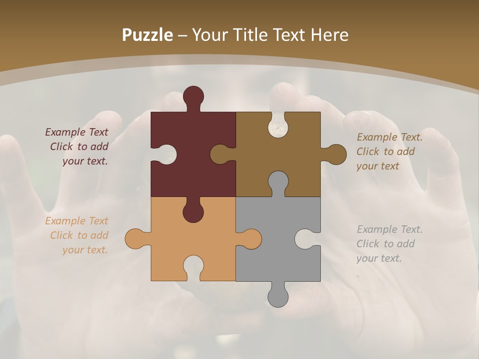 Heart Shape Potato Heart PowerPoint Template