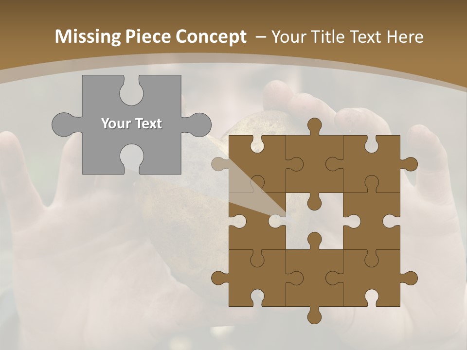 Heart Shape Potato Heart PowerPoint Template