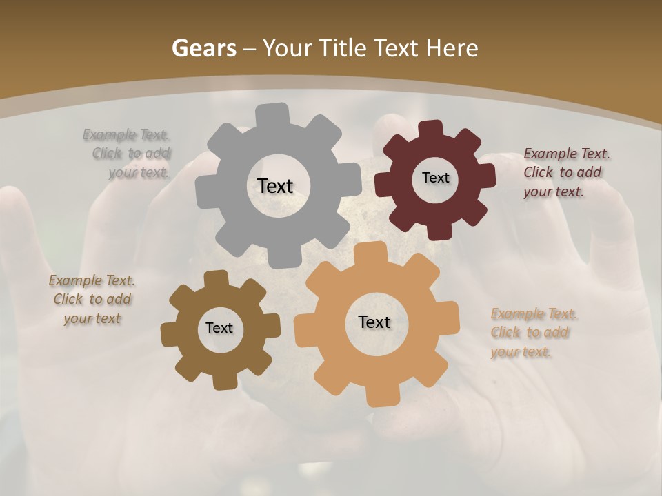 Heart Shape Potato Heart PowerPoint Template