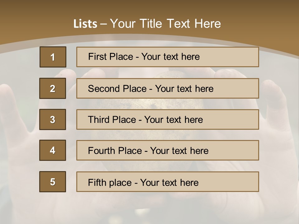 Heart Shape Potato Heart PowerPoint Template