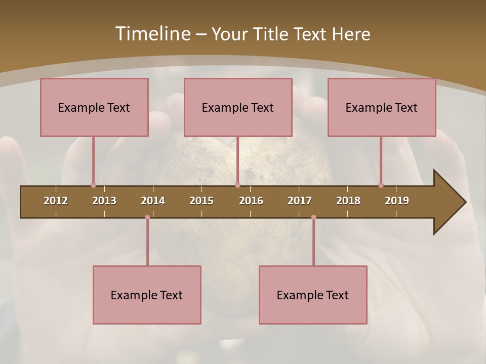 Heart Shape Potato Heart PowerPoint Template