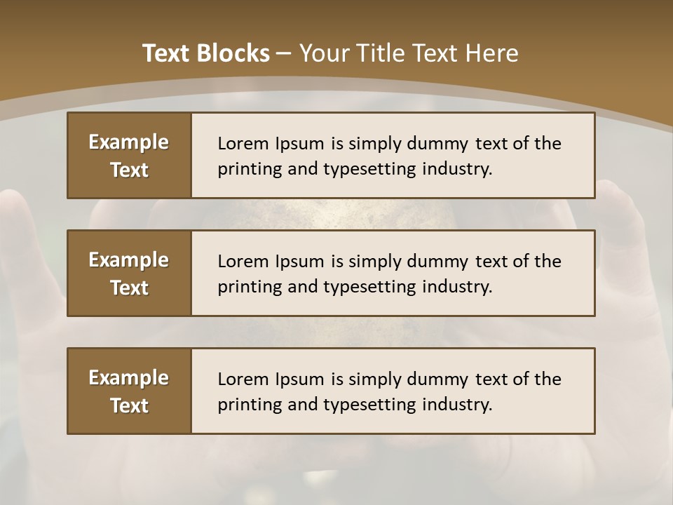 Heart Shape Potato Heart PowerPoint Template