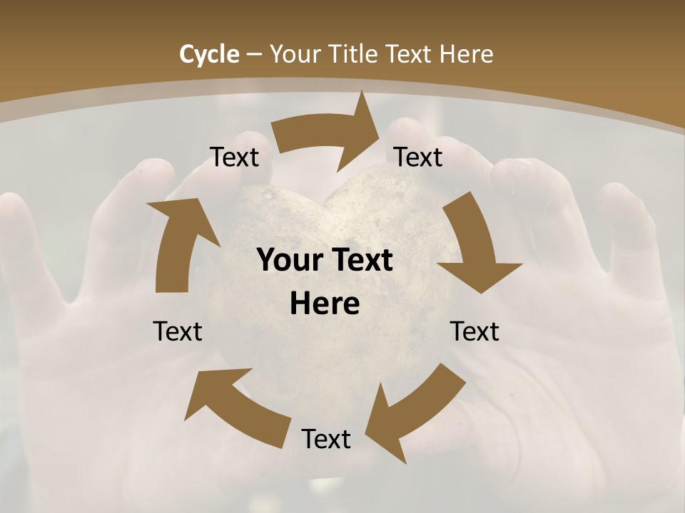 Heart Shape Potato Heart PowerPoint Template